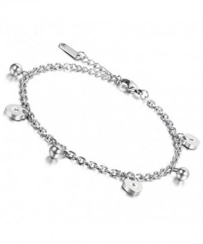 Flongo Ladies Simple Stainless Bracelet