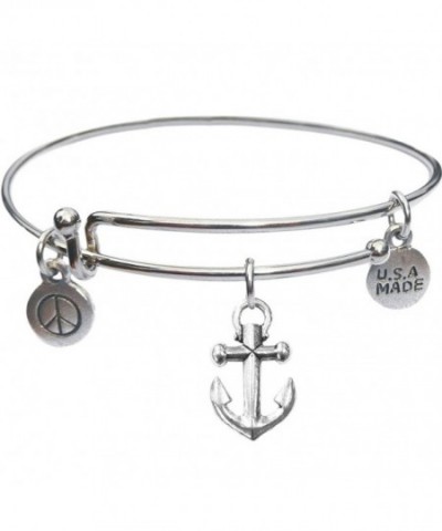 Bangle Bracelet and Anchor Charm