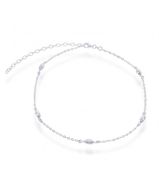 Sterling Italian Diamond Cut MoonBeads Necklace