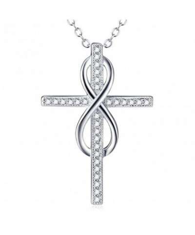 Sterling Silver Infinity Pendant Necklace