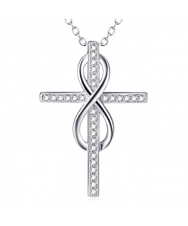 Sterling Silver Infinity Pendant Necklace