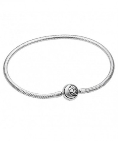 Rhodium Sterling Silver Bracelet European