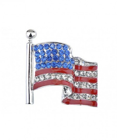 Alilang Silvery American Rhinestone Patriotic