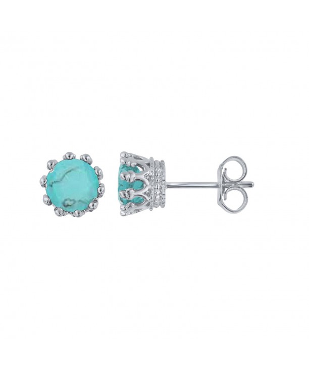 Sterling Silver Turquiose Stud Earring