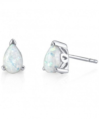 Sterling Silver Carats Created Earrings