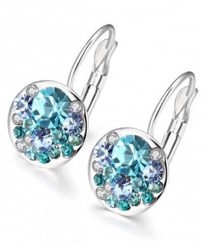 Circular Earrings Swarovski Crystal Jewelry