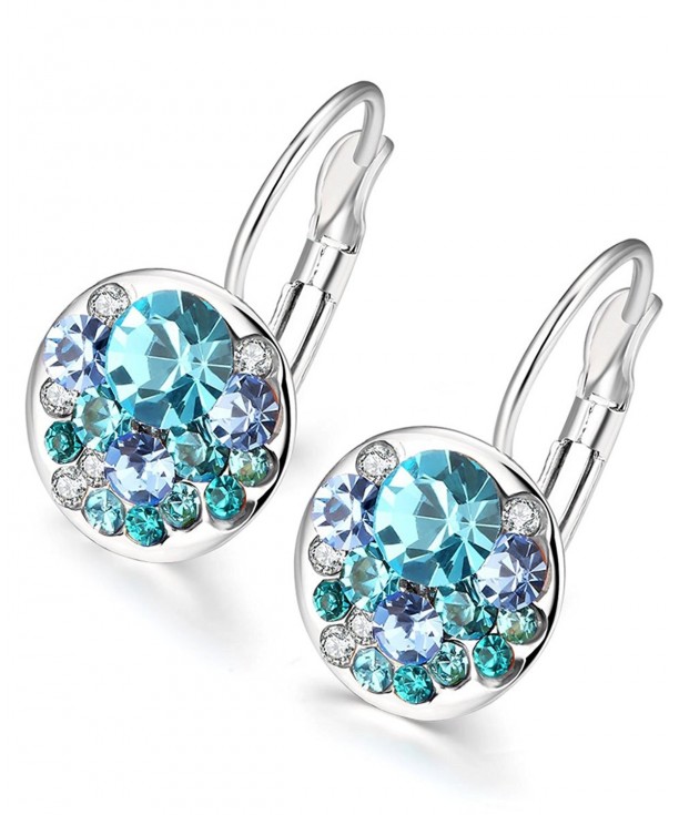 Circular Earrings Swarovski Crystal Jewelry