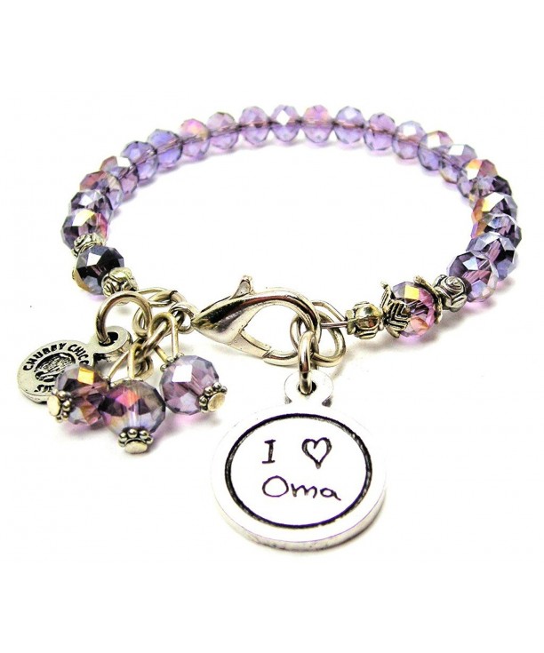 Handwriting Splash Bracelet Lavender Purple