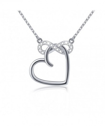 Sterling Infinity Zirconia Pendant Necklace