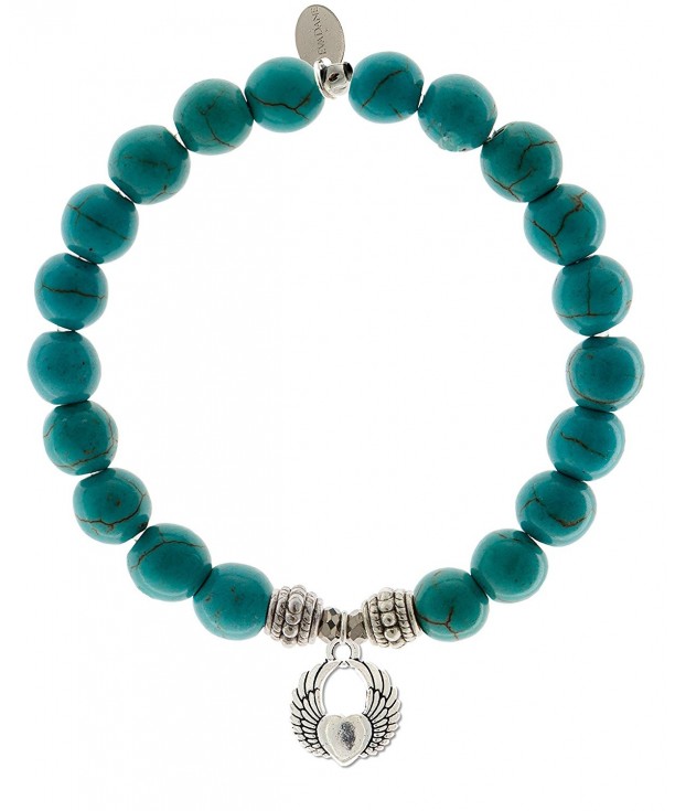 EvaDane Natural Turquoise Gemstone Bracelet
