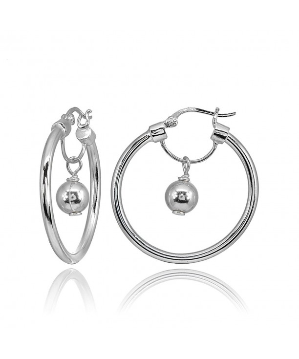 Sterling Silver Polished Dangling Earrings