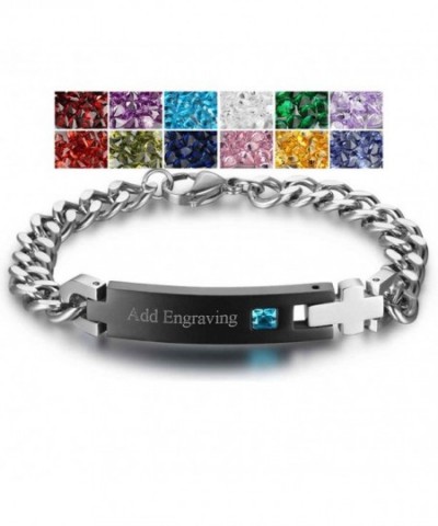 Mathching Bracelets Personalized Simulate Birthstone