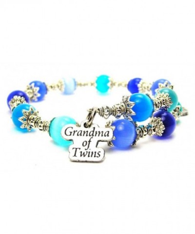 Grandma Twins Charm Bracelet Sapphire