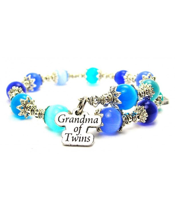 Grandma Twins Charm Bracelet Sapphire