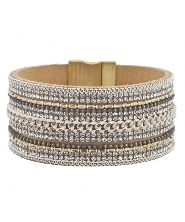Lux Accessories Goldtone Magnetic Bracelet