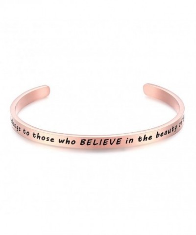 Bracelet Engraved Inspirational Christmas Thanksgiving