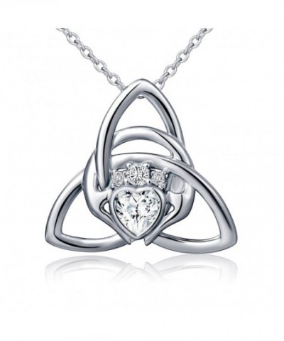 Sterling Silver Claddagh Pendant Necklace