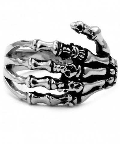 Stainless Steel Centered Skeleton Biker