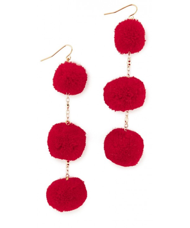 Vanessa Mooney Dragnet Pom Earrings