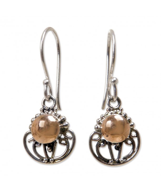 NOVICA Sterling Earrings Accents Eastern