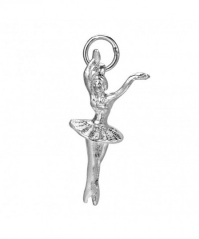 Beautiful Ballerina Dancer Sterling Pendant