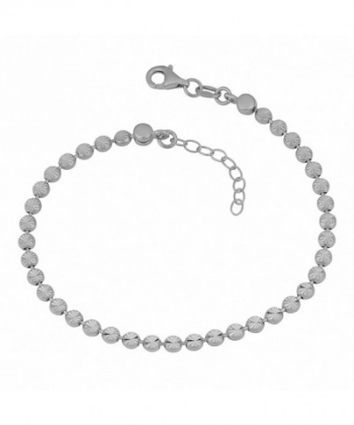 Sterling Silver Diamond Adjustable Bracelet