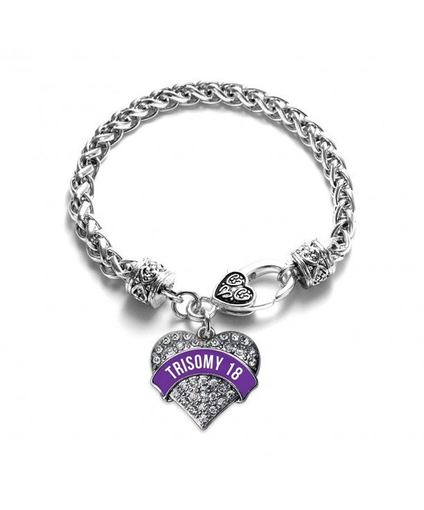 Inspired Silver Trisomy Awareness Bracelet