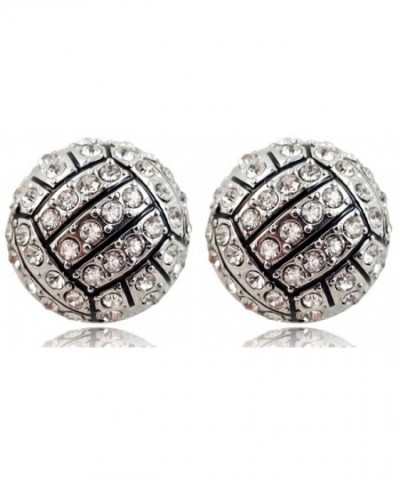 Crystal Volleyball Earrings Fashion Jewelry