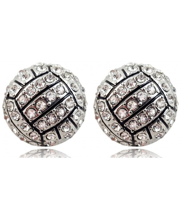 Crystal Volleyball Earrings Fashion Jewelry