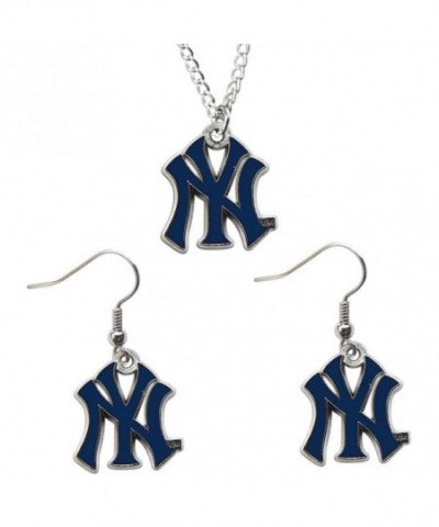 Yankees Necklace Dangle Earrings Charm