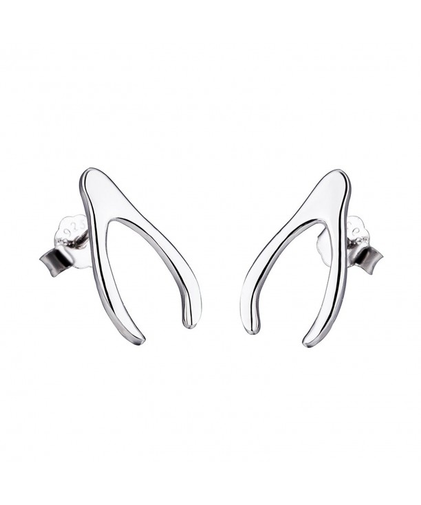 Sterling Jewelry Fashion Wishbone Earrings