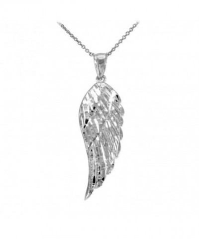 Textured Sterling Silver Pendant Necklace