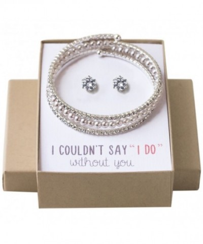 Wedding Jewelry Bracelet Earring Bridesmaids