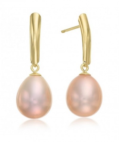 Yellow Freshwater Cultured Pearl Earring