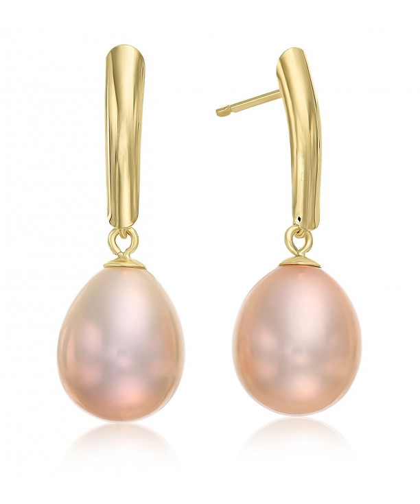 Yellow Freshwater Cultured Pearl Earring