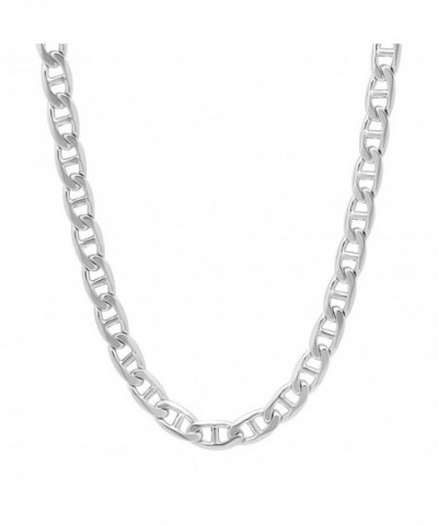 Rhodium Mariner Necklace Microfiber Polishing