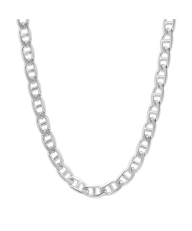 Rhodium Mariner Necklace Microfiber Polishing