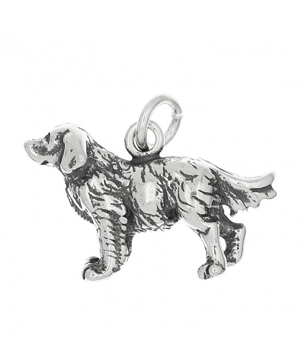 Sterling Silver Oxidized Dimensional Retriever