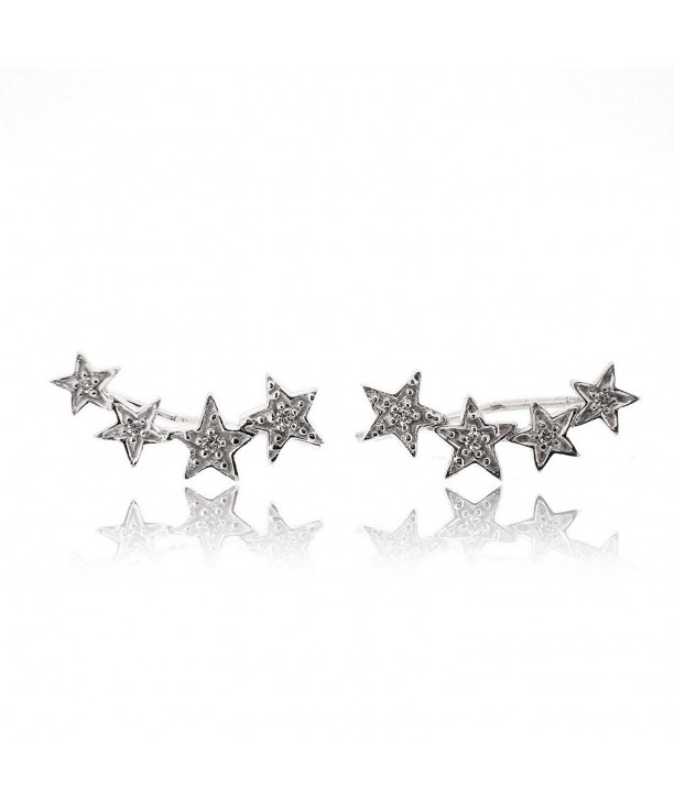 Sovats Earring Zirconia Sterling Rhodium