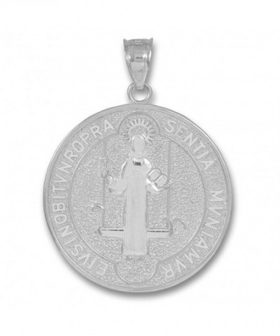 Saint Benedict Sterling Silver Pendant
