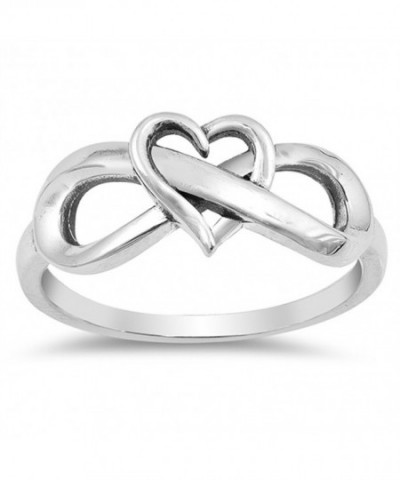 Oxidized Infinity Promise Sterling Silver
