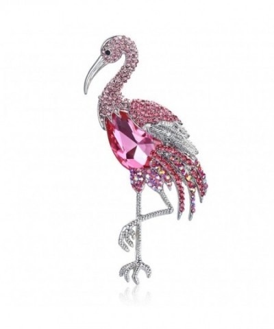 JANEFASHIONS FLAMINGO AUSTRIAN RHINESTONE B1615HP