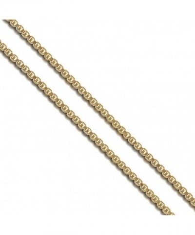 Gold Tone Chain 1 4mm Square Necklace