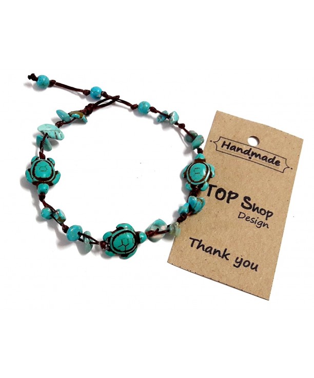 Turtle Turquoise Anklet Bracelet cm Handmade