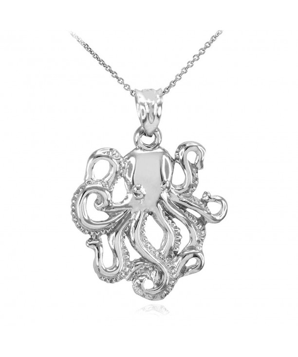 Polished Sterling Sea Life Necklace