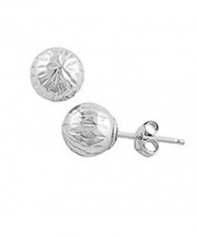 White Gold Diamond Ball Earring