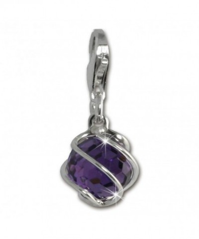 SilberDream Zirkonia amethyst Charms FC200V