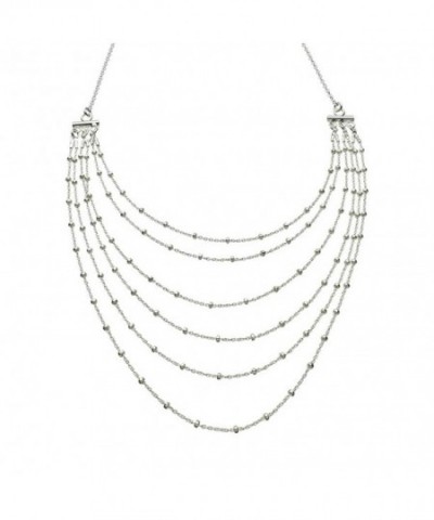 Multi strand Sterling Silver Nickel Necklace