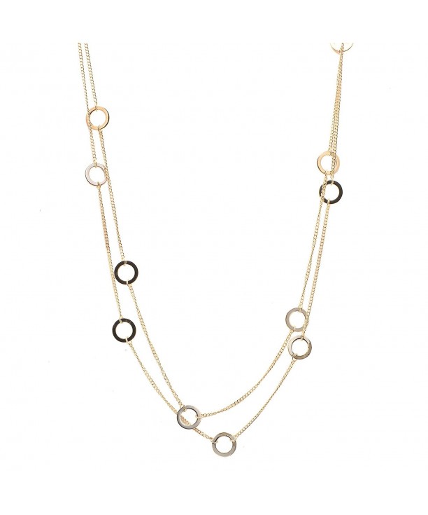 Spinningdaisy Circle Double Strand Necklace