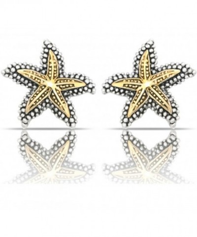JanKuo Jewelry Antique Starfish Earrings